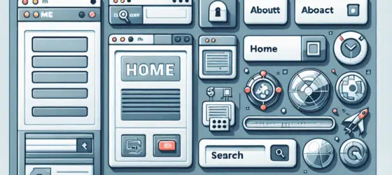 Interfaccia utente stilizzata per software o sito web.